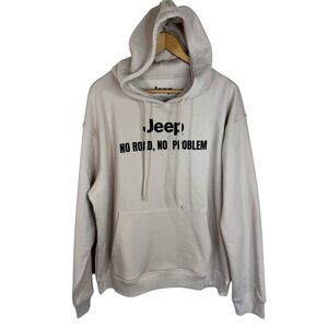 JEEP Hoodie Sweatshirt “No Road, No Problem” unisex Sz M NWOT